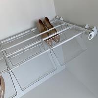 Plus - Shoe rack 6V - white - white - transparent polycarbonate 3